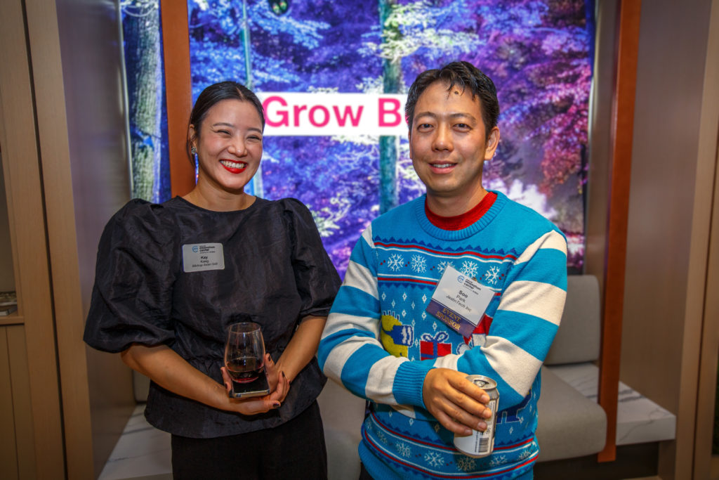 Kay Kang from BIBIBOP Asian Grill & Soo Park from Jastin Tech Inc