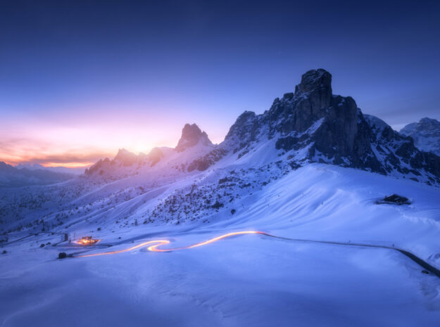Winter mountains